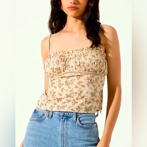 Floral Cream Women's Top